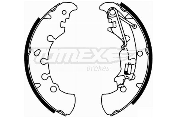 TOMEX BRAKES stabdžių trinkelių komplektas TX 21-84